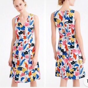 J Crew Floral Sleeveless Dress